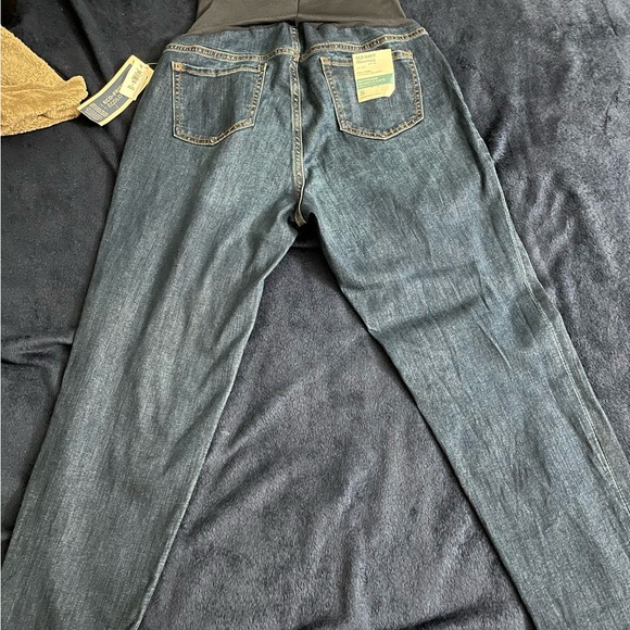 Old Navy Maternity Jeans Size 8 Full Panel Dark Wash - Picture 3 of 5